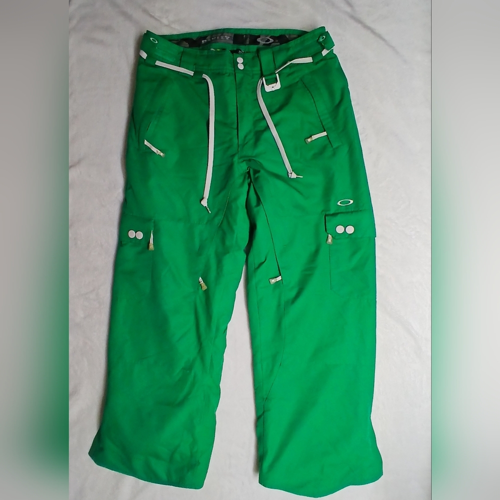 Oakley Women Ski Snow Pants Green Size Large